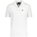 Lyle & Scott Retro Revere Collar Polo Shirt in White