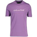 Lyle And Scott Retro Script Embroidery T-shirt in Marsh Thistle TS1830V