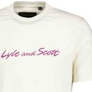 LYLE & SCOTT Retro Casuals Script Embroidery Tee V