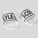 Lyle and Scott Classic Signature Sliders in Chalk White Main Photo