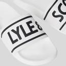 Lyle & Scott Logo Embossed Retro Rubber Slider C