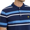 LYLE & SCOTT Retro Mod Stripe Pique Polo Shirt (N)