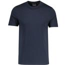 Lyle & Scott Superfine Tonal Eagle Logo T-shirt in Dark Navy