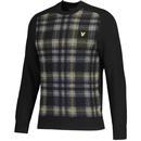 Lyle & Scott Men's Archive Tartan Jumper Jet Black