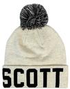 LYLE & SCOTT Retro Text Knitted Text Bobble Hat W