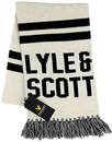 LYLE & SCOTT Retro Text Knit Ivy League Scarf W