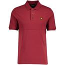 Lyle And Scott Mod Textured Polo Shirt in Burgundy SSP1903V