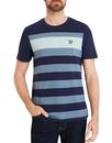 LYLE & SCOTT Retro Mod Textured Stripe T-Shirt (N)