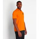 LYLE & SCOTT Mod Casuals 80s Tipped Polo in Orange
