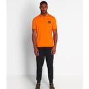 LYLE & SCOTT Mod Casuals 80s Tipped Polo in Orange