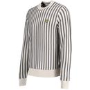 Lyle & Scott Vertical Stripe Crew Neck Jumper Cove