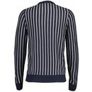 Lyle & Scott Vertical Stripe Crew Neck Jumper Navy