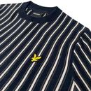 Lyle & Scott Vertical Stripe Crew Neck Jumper Navy