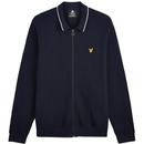 LYLE AND SCOTT Waffle Knit Tipped Polo Cardigan DN