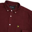 LYLE & SCOTT 60s Mod Winter Flannel Shirt (Claret)