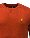 LYLE & SCOTT 60s Ribbed Crew Neck Jumper FLAME