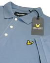 LYLE & SCOTT Retro Mod Pique Polo Top (Mist Blue)