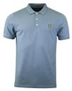 LYLE & SCOTT Retro Mod Pique Polo Top (Mist Blue)