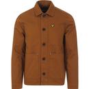 lyle and scott mens button through chore jacket tawny brown