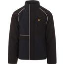 lyle and scott mens contrast panel lightweight zip jacket dark navy