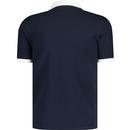 Lyle & Scott Tonal Ringer Pique Polo Shirt (Navy)