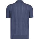 Lyle & Scott Retro 60s Crochet Knit Polo Shirt CI