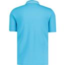 Lyle & Scott Retro Dashed Tipped Polo Blue Scorch