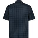 Lyle & Scott Revere Collar Grid Shirt Dark Navy