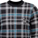 Lyle & Scott Ribbed Jacquard Tartan Crew Neck (JB)