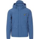 lyle and scott mens hooded pocket lightweight zip jacket spring blue