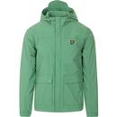 lyle and scott mens hooded pocket lightweight zip jacket green glaze