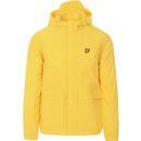 lyle and scott mens hooded pocket lightweight zip jacket sunshine yellow