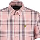 Lyle & Scott Linen Blend Retro Check Shirt (Pink)