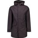 lyle and scott mens military hooded parka jacket charcoal grey