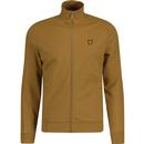 lyle and scott mens ottoman arm ribbed insert zip track top anniversary gold