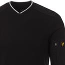 LYLE & SCOTT Nylon Panel Casuals Sweatshirt BLACK