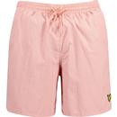 lyle and scott mens plain coloured swim shorts rosette pink