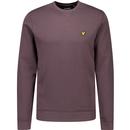 lyle and scott mens retro plain coloured crew neck sweatshirt espresso brown