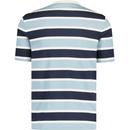 Lyle & Scott Men's Retro Stripe T-shirt Slate Blue