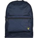 lyle and scott men casual retro simple front pocket zip backpack navy