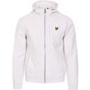 lyle and scott mens softshell lightweight hooded zip jacket white