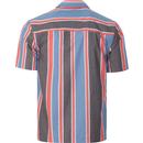 LYLE & SCOTT Retro 70s Stripe Resort Shirt (Red)