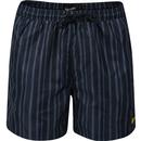 lyle scott mens vertical stripe swim shorts slate blue