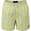 lyle and scott mens vertical stripe drawstring swim shorts sunshine yellow
