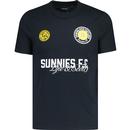 Lyle & Scott Retro Sunnies FC Football Graphic T-shirt in Dark Navy
