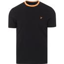 lyle and scott contrast tipped tshirt dark navy