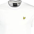 Lyle & Scott Tipped Mod Crew Neck T-shirt  White