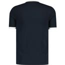Lyle & Scott Tonal Retro Ringer T-shirt Dark Navy