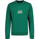 lyle and scott mens varsity logo embroidered crew neck sweatshirt lothian green