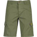 lyle and scott mens wembley cargo shorts military green